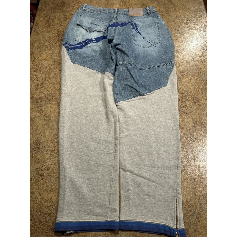 Y2k Vintage Azzure Jeans Baggy 36x34 Hip Hop Skater Blue